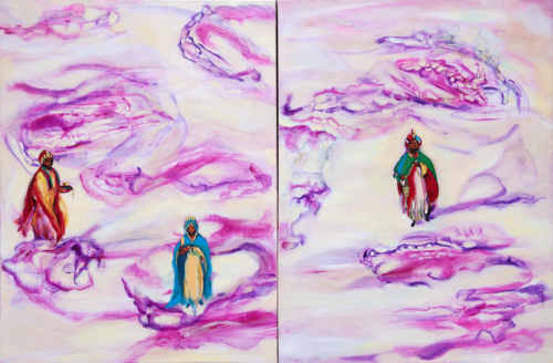 Fleet of Balthazar (diptych) | 40" x 60" | Oil on canvas | 2020