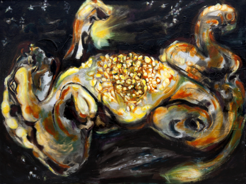 Out of the Eater Came Something Sweet | 50" x 30" | Oil on canvas | 2019