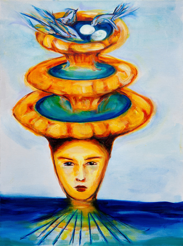 Eves Tears | 40" x 30" | Oil on canvas | 2021-2023