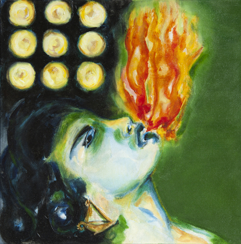 Fire Eater | 22" x 22" | Oil on canvas | 2020