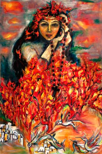 The Coral Duchess | 72” x 48” | Oil on canvas | Spring 2017