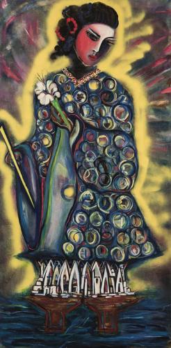 Fragrant Steps | 72” x 36” | Oil on canvas | Fall 2017