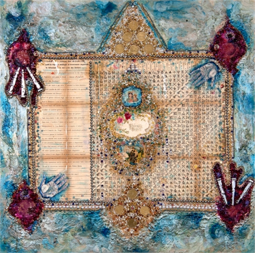 Stormy Alchemy | 24" x 24" | Mixed media on Wood