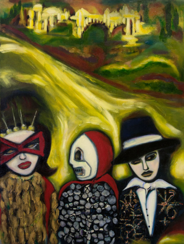 Village of Incognito | 48" x 36" | Oil on canvas | Winter 2019
